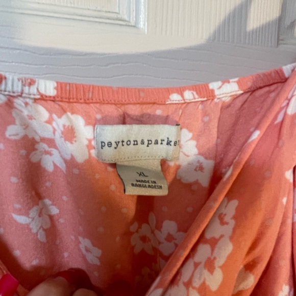 Payton & Parker Plus Peach Maxi Ruffle Dress - Picture 4 of 5